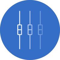 Box Plot Flat Bubble Icon vector