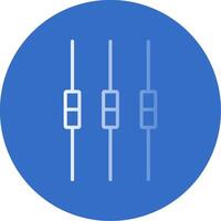 Box Plot Flat Bubble Icon vector