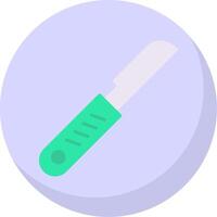 Scalpel Flat Bubble Icon vector