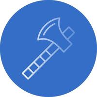 Axe Flat Bubble Icon vector