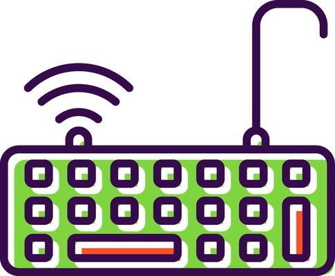 Keyboard filled Design Icon