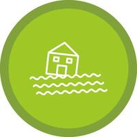House Line Multi Circle Icon vector