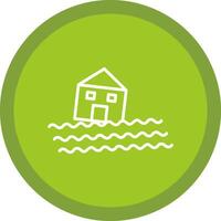 House Line Multi Circle Icon vector