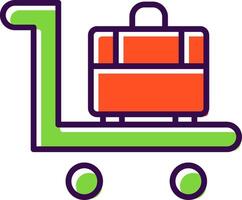 Trolley filled Design Icon vector