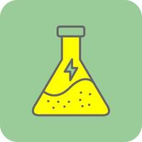 Scientific Filled Yellow Icon vector