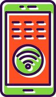 Wifi filled Design Icon vector