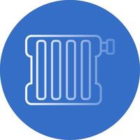 Radiator Flat Bubble Icon vector