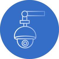 Security Camera Flat Bubble Icon vector