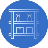 Shelves Flat Bubble Icon vector