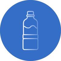 agua botella plano burbuja icono vector