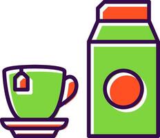 Milk filled Design Icon vector