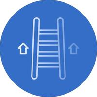 Ladder Flat Bubble Icon vector