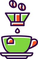 Coffee Filter filled Design Icon vector