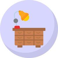 Cabinet Flat Bubble Icon vector