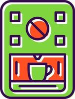 Coffee Machine filled Design Icon vector