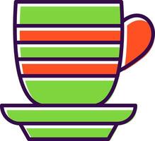 Cup filled Design Icon vector