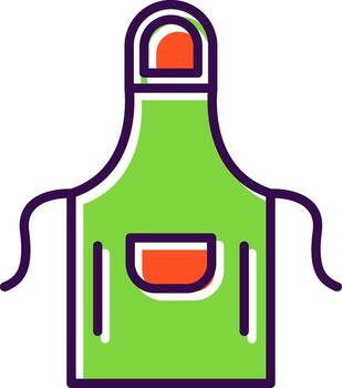 Apron filled Design Icon vector