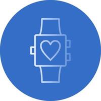 Smartwatch Flat Bubble Icon vector