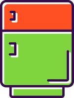 refrigerador lleno diseño icono vector