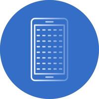 E Learning Flat Bubble Icon vector