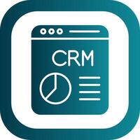 CRM Filled Yellow Icon vector