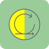 Agile Filled Yellow Icon vector