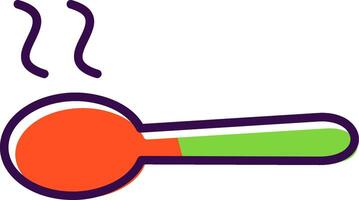Spoon filled Design Icon vector