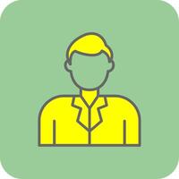 Owner Filled Yellow Icon vector