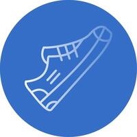 Shoe Flat Bubble Icon vector