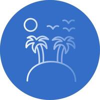 Island Flat Bubble Icon vector