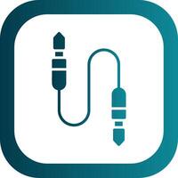 Auxiliary Cable Filled Yellow Icon vector