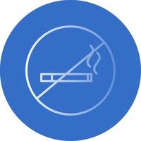 No Smoking Flat Bubble Icon vector