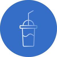 Milkshake Flat Bubble Icon vector