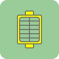 Air Filter Filled Yellow Icon vector