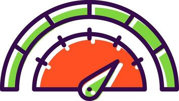 Gauge filled Design Icon vector