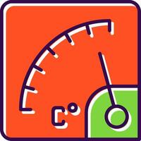 Gauge filled Design Icon vector