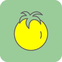 Tomatoes Filled Yellow Icon vector