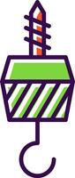 Hook filled Design Icon vector
