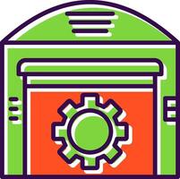 Warehouse filled Design Icon vector