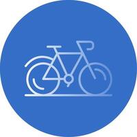 Bicycle Flat Bubble Icon vector