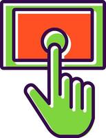 Tablet filled Design Icon vector