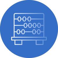 Abacus Flat Bubble Icon vector