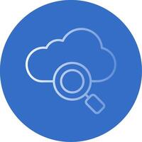 Cloud Flat Bubble Icon vector