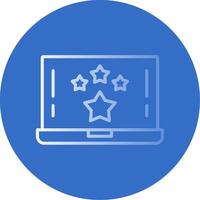 Star Flat Bubble Icon vector