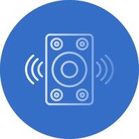 Speaker Flat Bubble Icon vector