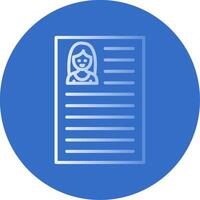 CV Flat Bubble Icon vector