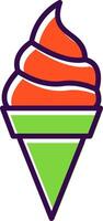 Ice Cream filled Design Icon vector