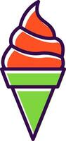 Ice Cream filled Design Icon vector