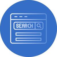 Web Browser Flat Bubble Icon vector