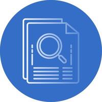 Files Flat Bubble Icon vector